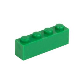 Slika Posamezna kocka 1X4 signalno zelena 180