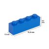 Picture of Loose brick 1X4 sky blue 663