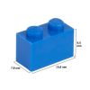 Picture of Loose brick 1X2 sky blue 663