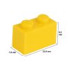 Picture of Loose brick 1X2 traffic yellow 513