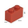 Picture of Loose brick 1X2 flame red 620