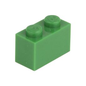 Picture of Loose brick 1X2 signal Green 180