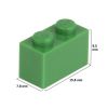 Picture of Loose brick 1X2 signal Green 180
