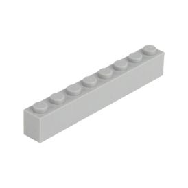 Picture of Loose brick 1X8 window gray 411