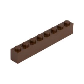Picture of Loose brick 1X8 nut brown 071