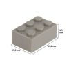 Picture of Loose brick 2X3 stone gray 280