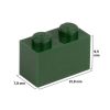 Picture of Loose brick 1X2 moss green 484