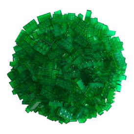 Slika Enobarvna škatlica prozorno signalno zelena 708 /300 kos 