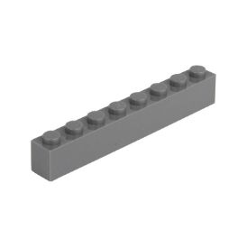 Immagine di Mattone sciolti 1X8 grigio scuro 851