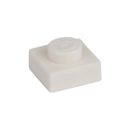 Picture of Loose plate 1X1 pure white 713