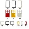 Picture of Building Blocks Accessories 84 Pieces – Doors & Windows Set for House & Farm Builds – Compatible with All Major Brands