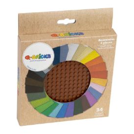 Picture of Base plate 20×20 signal brown 090 /cardboard box 4 pcs 