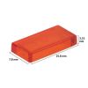 Picture of Loose tile 1X2 flame red transparent 224