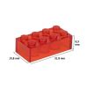 Picture of Loose brick 2X4 flame red transparent 224