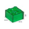 Picture of Loose brick 2X2 signal green transparent 708