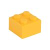 Picture of Loose brick 2X2 melon yellow 242