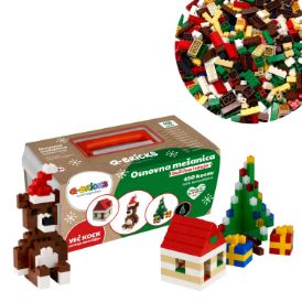 Picture of Christmas Building Brick Set – 450 Pieces with Glow-in-the-Dark Bricks