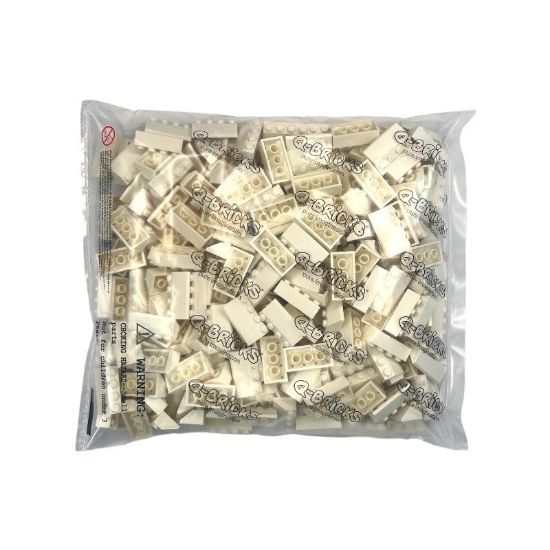 Picture of Bag roof tiles 2X4 /45° pure white 713