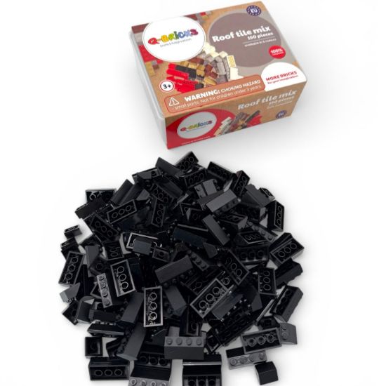 Picture of Box of roof tile mix - traffic black 650 /150 pcs