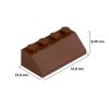 Picture of Roof tile 2X4/ 45° - signal brown 090