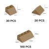 Picture of Box of roof tile mix - dark beige 268 /150 pcs
