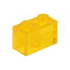 Picture of Loose brick 1X2 traffic yellow transparent 004