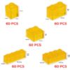 Picture of Unicolour box traffic yellow transparent 004 /300 pcs 
