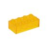 Picture of Loose brick 2X4 traffic yellow transparent 004