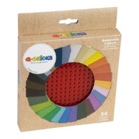 Slika Osnovna plošča 20X20 prozorno ognjeno rdeča 224 /kartonasta škatla 4 kos 