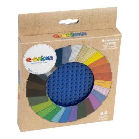 Slika Osnovna plošča 20X20 prozorno nebesno modra 192 /kartonasta škatla 4 kos 