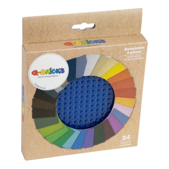 Slika Osnovna plošča 20X20 prozorno nebesno modra 192 /kartonasta škatla 4 kos 