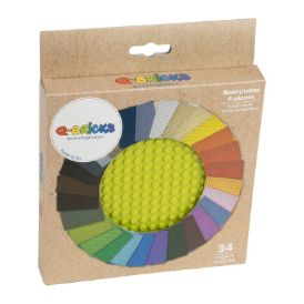 Slika Osnovna plošča 20X20 travnato zelena 101 /kartonasta škatla 4 kos 