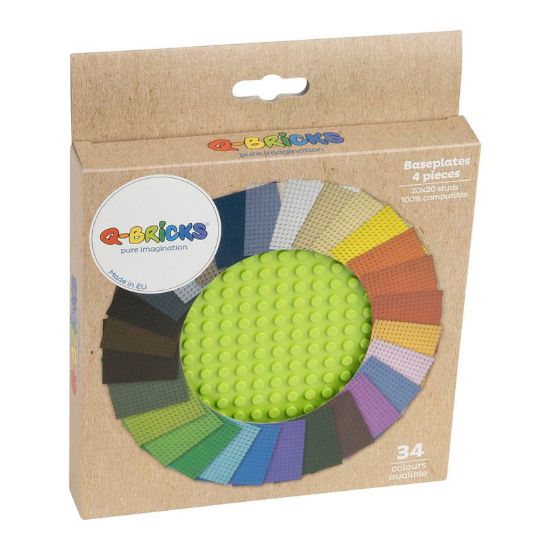 Slika Osnovna plošča 20X20 svetlo zelena 334  /kartonasta škatla 4 kos 