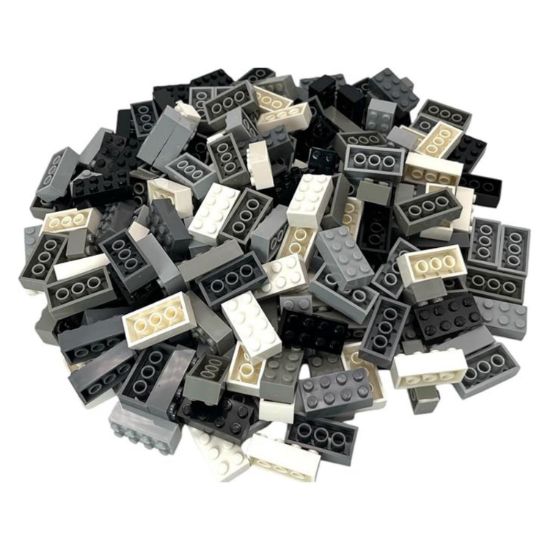 Image de Ensemble de Briques de Construction 2x4 Classiques | 200 Pieces en 5 Couleurs de Construction Différentes 