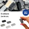Image de Ensemble de Briques de Construction 2x4 Classiques | 200 Pieces en 5 Couleurs de Construction Différentes 