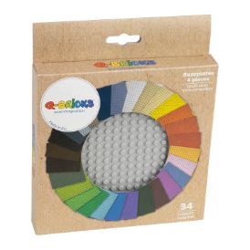 Immagine di Piastra di base 20×20 grigio chiaro 411 /scatola di cartone 4 pz 