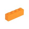 Immagine di Mattone sciolti 1X4 arancio chiaro 150