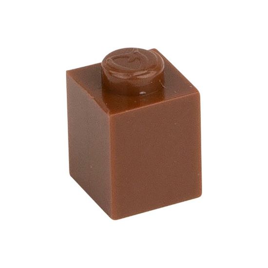 Slika Posamezna kocka 1X1 signalno rjava 090