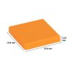 Picture of Loose tile 2X2 bright red orange 150