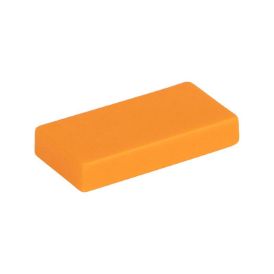 Picture of Loose tile 1X2 bright red orange 150