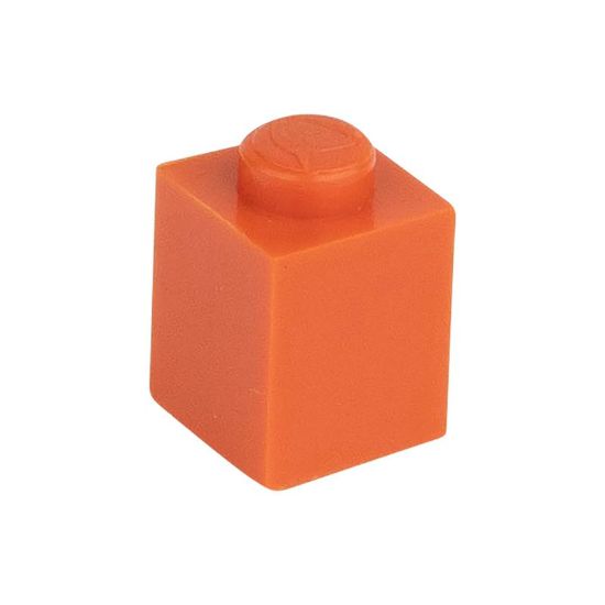 Slika Posamezna kocka 1X1 čisto oranžna 501