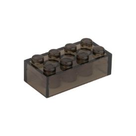 Slika Posamezna kocka 2X4 prozorno prometno črna 024