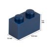 Slika Posamezna kocka 1X2 safirno modra 473
