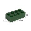 Slika Posamezna kocka 2X4 mah zelena 484
