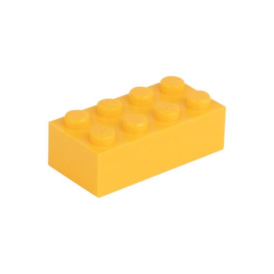 Slika Posamezna kocka 2X4 melonino rumena 242
