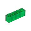 Slika Posamezna kocka 1X4 prozorno signalno zelena 708