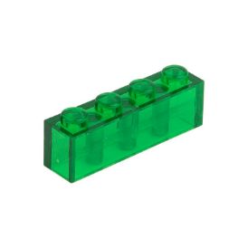 Slika Posamezna kocka 1X4 prozorno signalno zelena 708